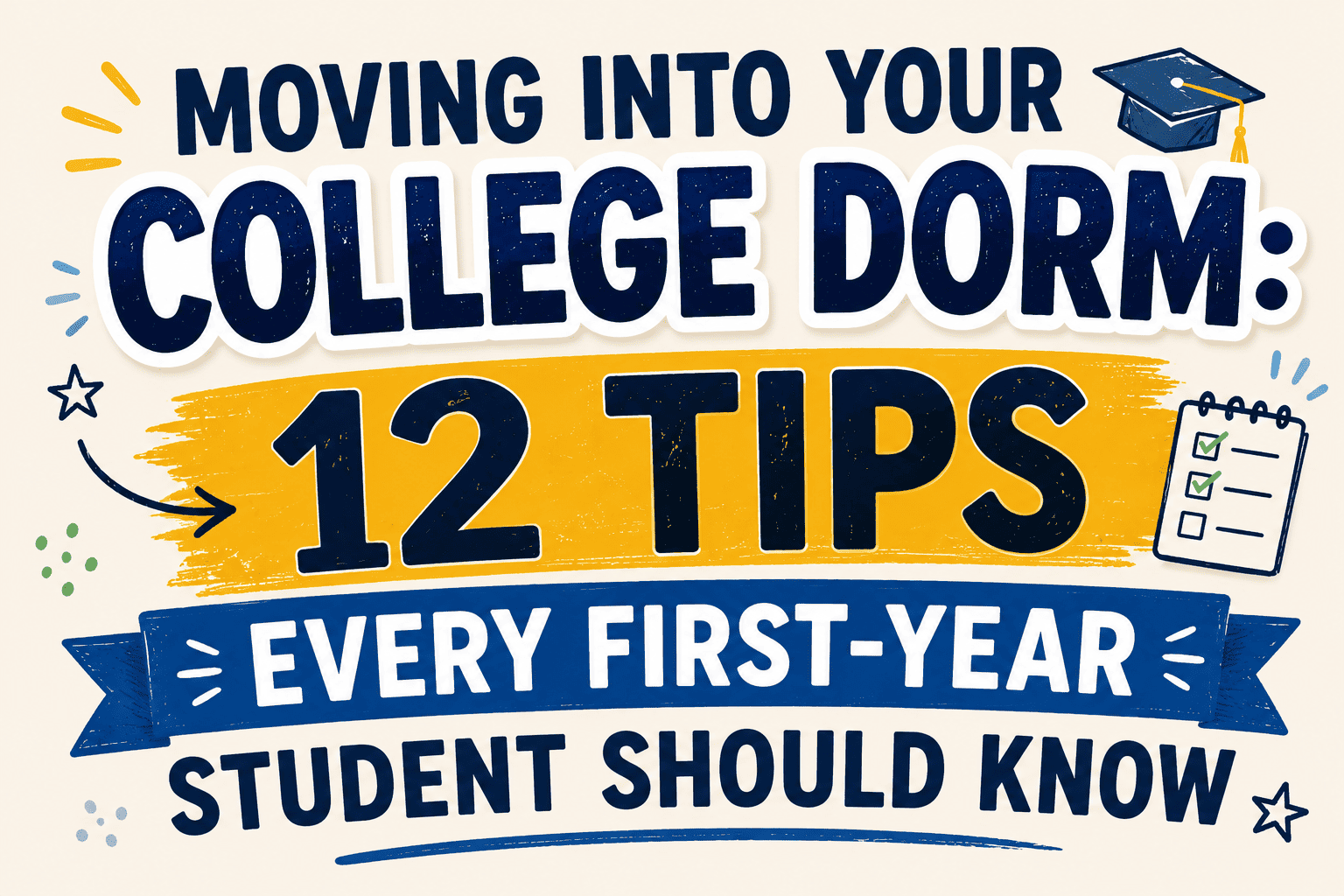 Moving Into Your College Dorm: 12 Tips Every First-Year Student Should Know